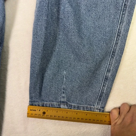 Democracy Womens Blue Denim AB Tech Crop Jeans Size 16 Relaxed Fit Casual‎ - Picture 3 of 9